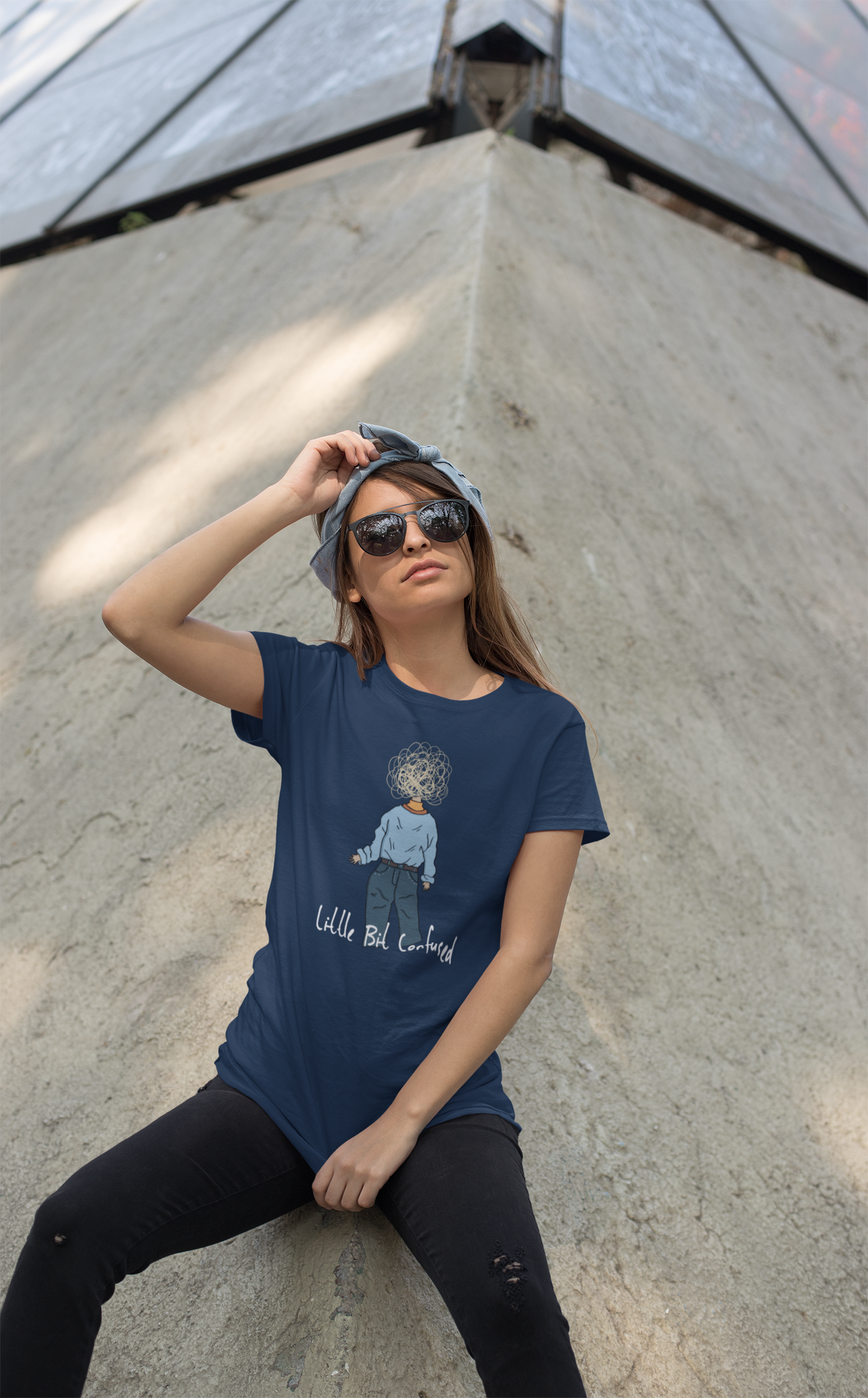 Li'l Bit Confused : Unisex Half-Sleeve T-Shirts