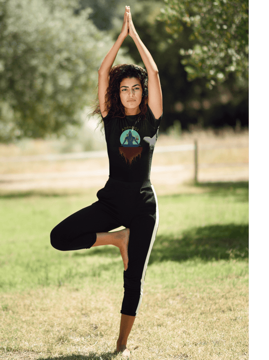 " ADIYOGI " - HALF-SLEEVE T-SHIRTS BLACK