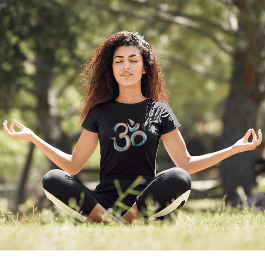 OM SYMBOL (ॐ) - HALF-SLEEVE T-SHIRTS