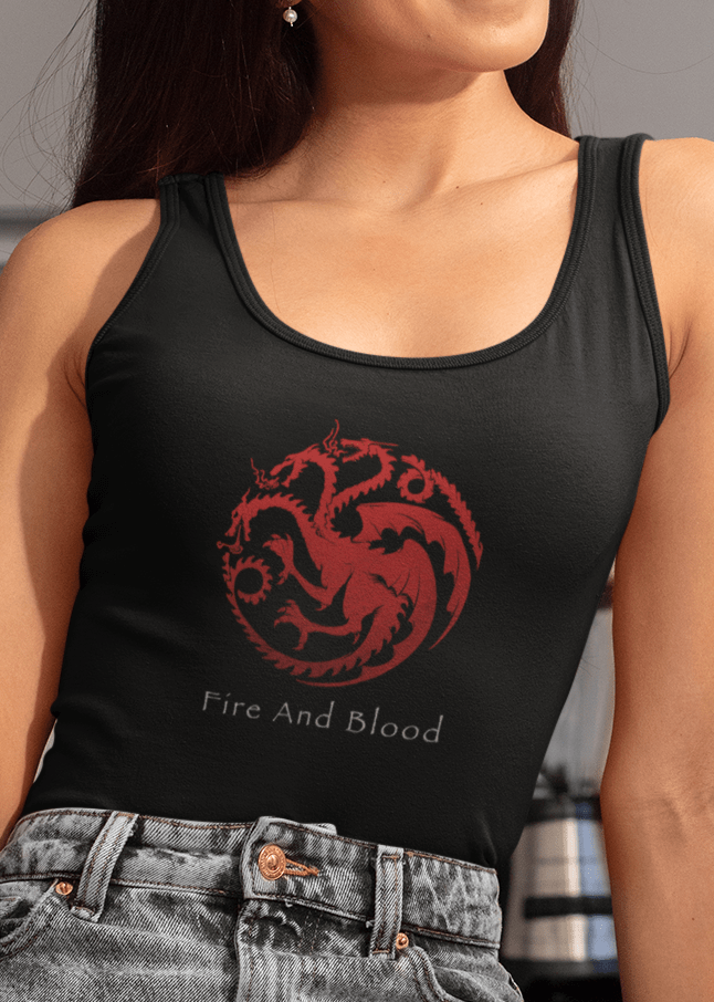 BLOOD AND FIRE - GAME OF THRONES :Tank Tops