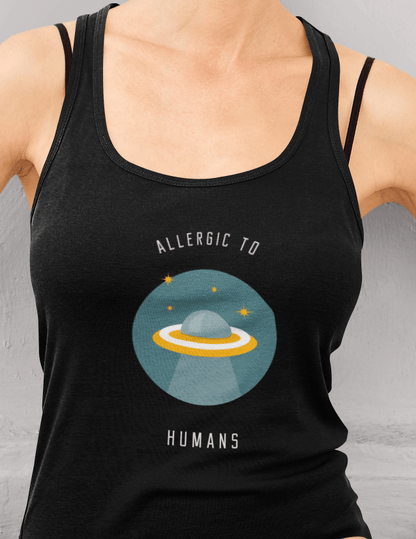 "ALLERGIC TO HUMANS" - Tank Tops