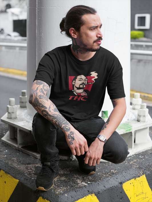 THC - HALF-SLEEVE T-SHIRTS BLACK