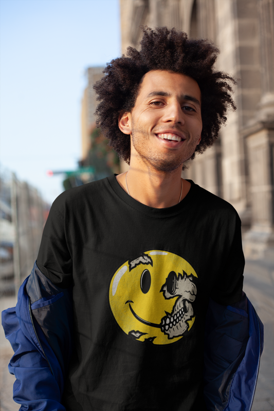 SKULL SMILEY : HALF SLEEVE T-SHIRT