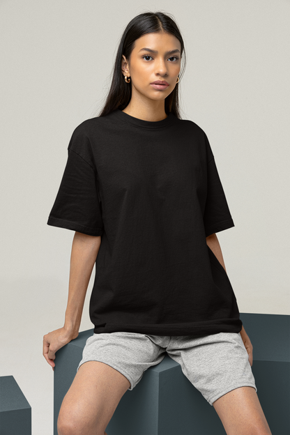 Basic Oversized T-shirt: Black BLACK