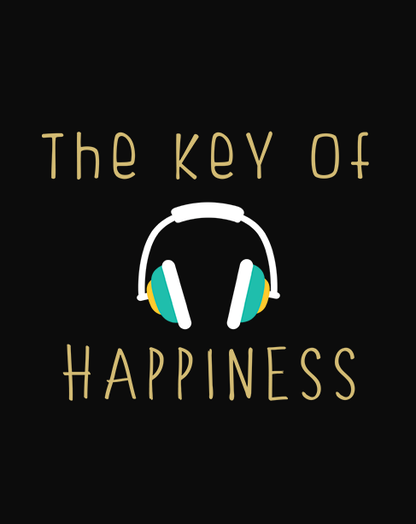 THE KEY OF HAPPINESS HALF-SLEEVE T-SHIRT