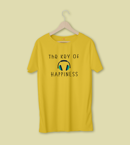 "THE KEY OF HAPPINESS"- HALF-SLEEVE T-SHIRT'S